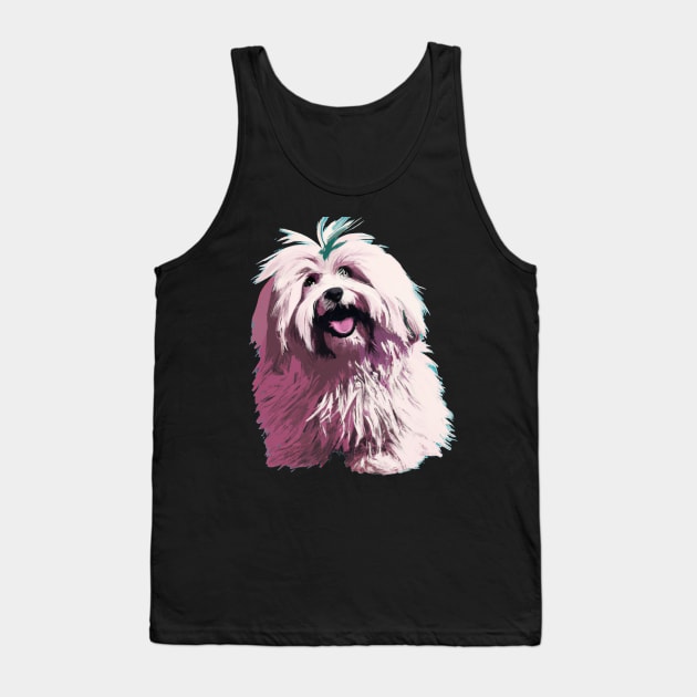 Coton de Tulear Pop Art - Dog Lover Gifts Tank Top by PawPopArt